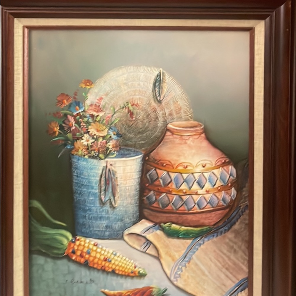 Beautiful Spanish Style oil painting for a kitchen